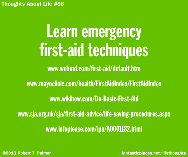 Learn emergency first-aid techniques