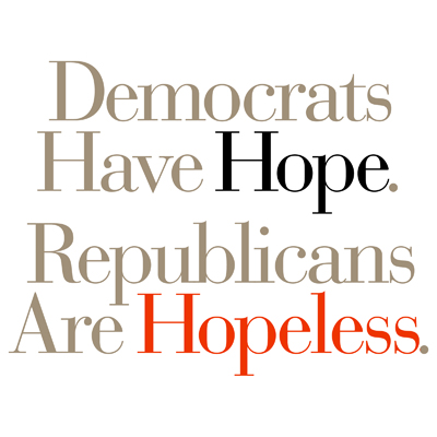 Democrats Have Hope. Republicans Are Hopeless.